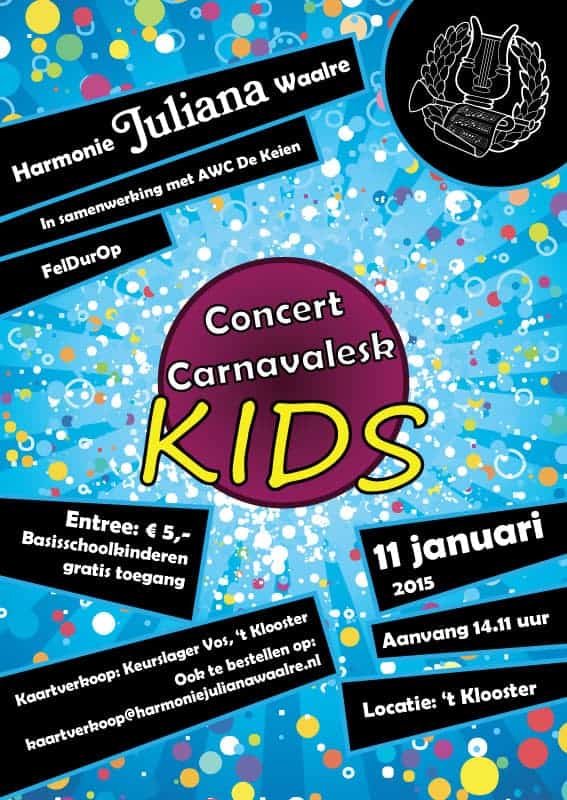 Concert Carnavalsk KIDS 11 januari 2015